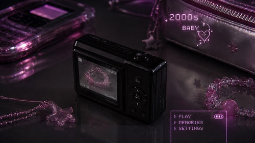 digital camera y2k black